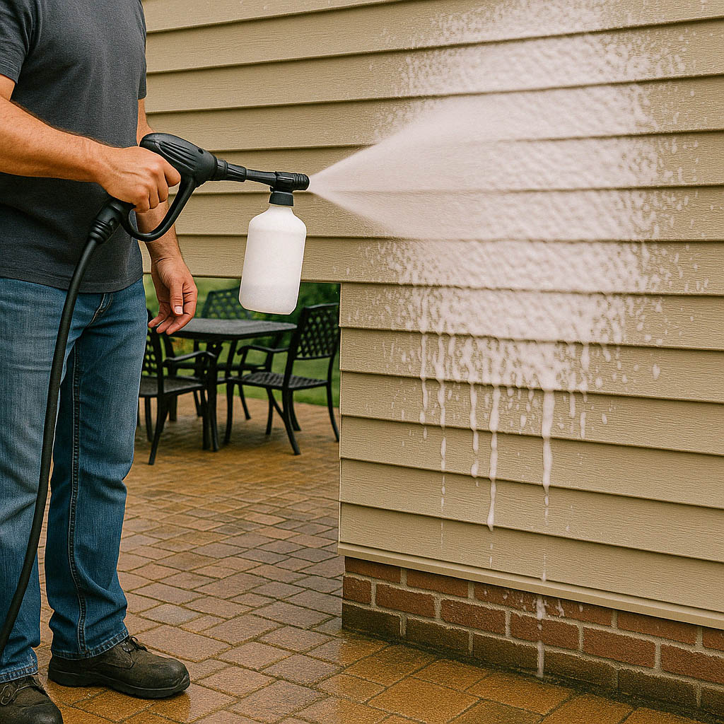 Patio Siding Cleaning